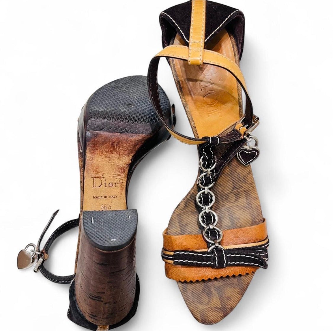 CHRISTIAN DIOR “Romantique” Chain Heels