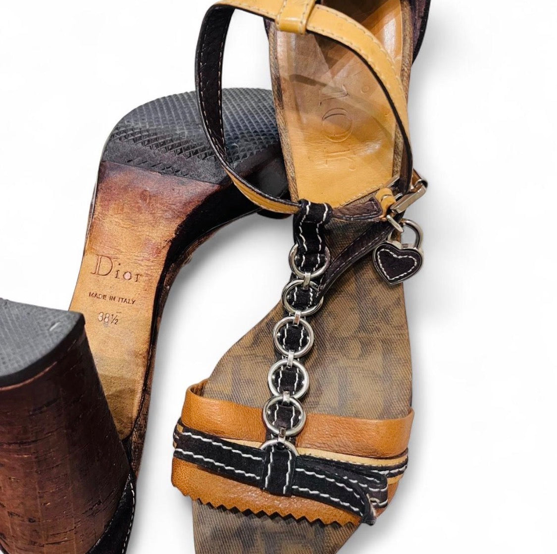 CHRISTIAN DIOR “Romantique” Chain Heels
