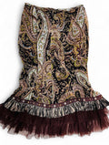 ELLA SINGH paisley midi trumpet skirt